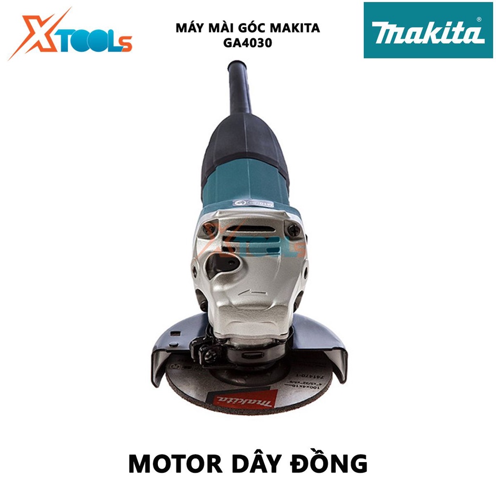 Máy mài góc Makita GA4030 | máy mài cầm tay công tắc trượt công suất 720W tốc độ không tải 11,000 rpm đường kính lưỡi mà
