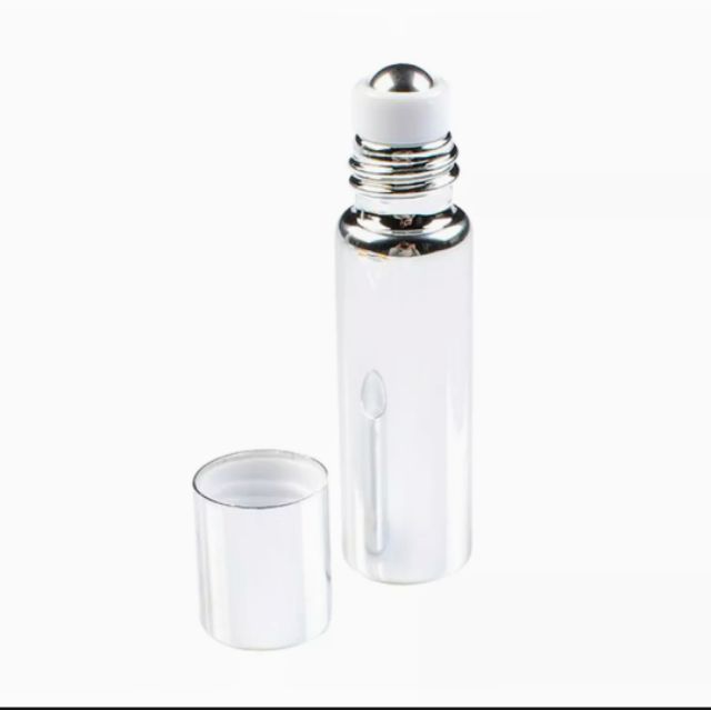 10m/5ml Chai bị lăn thép không rỉ chiết tinh dầu đựng nước hoa, lọ chai thủy tinh trắng như gươn  hot boy Sài