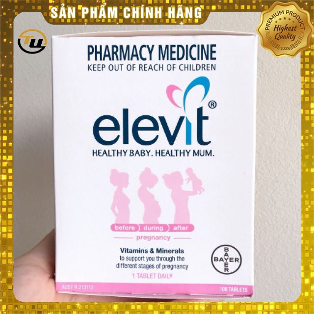 Vitamin tổng hợp elevit bầu 100 viên