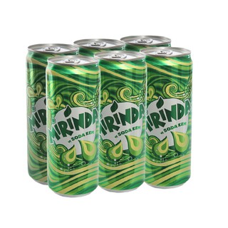 6 lon nước ngọt Mirinda vị soda kem