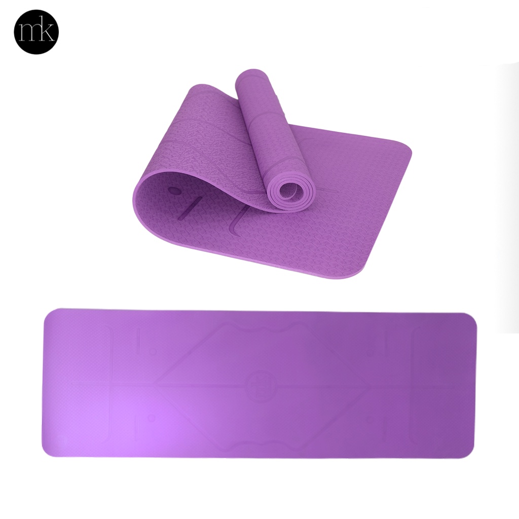 Thảm yoga MIKIE MAT 1 màu định tuyến Master Mat 6mm