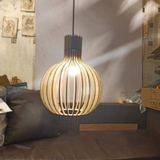Đèn gỗ dáng củ tỏi[ loại chắc chắn ] khách lưu ý