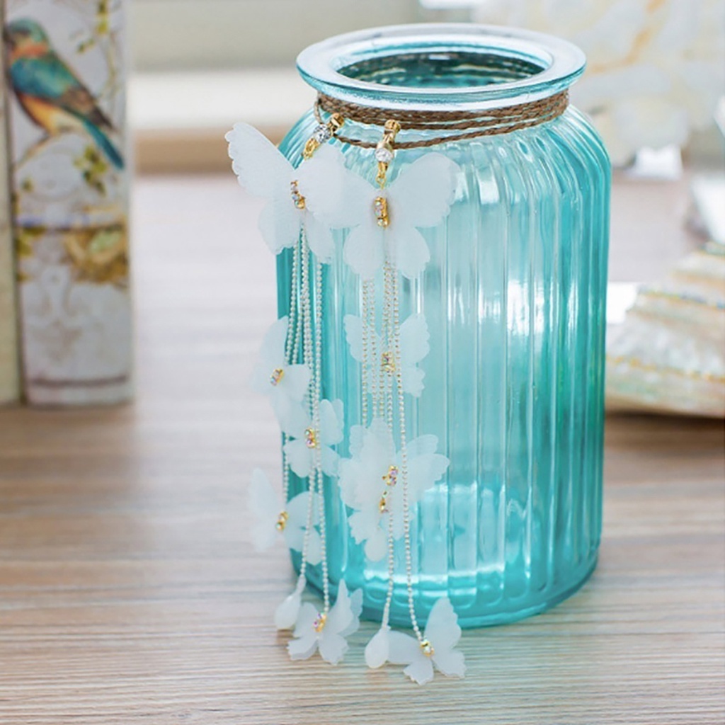 BUTTERFLY Hoa Tai Dáng Dài Mặt Hình Bướm Cho Nữ