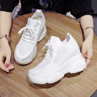 [order] giày thể thao đế độn nữ 8cm thời trang