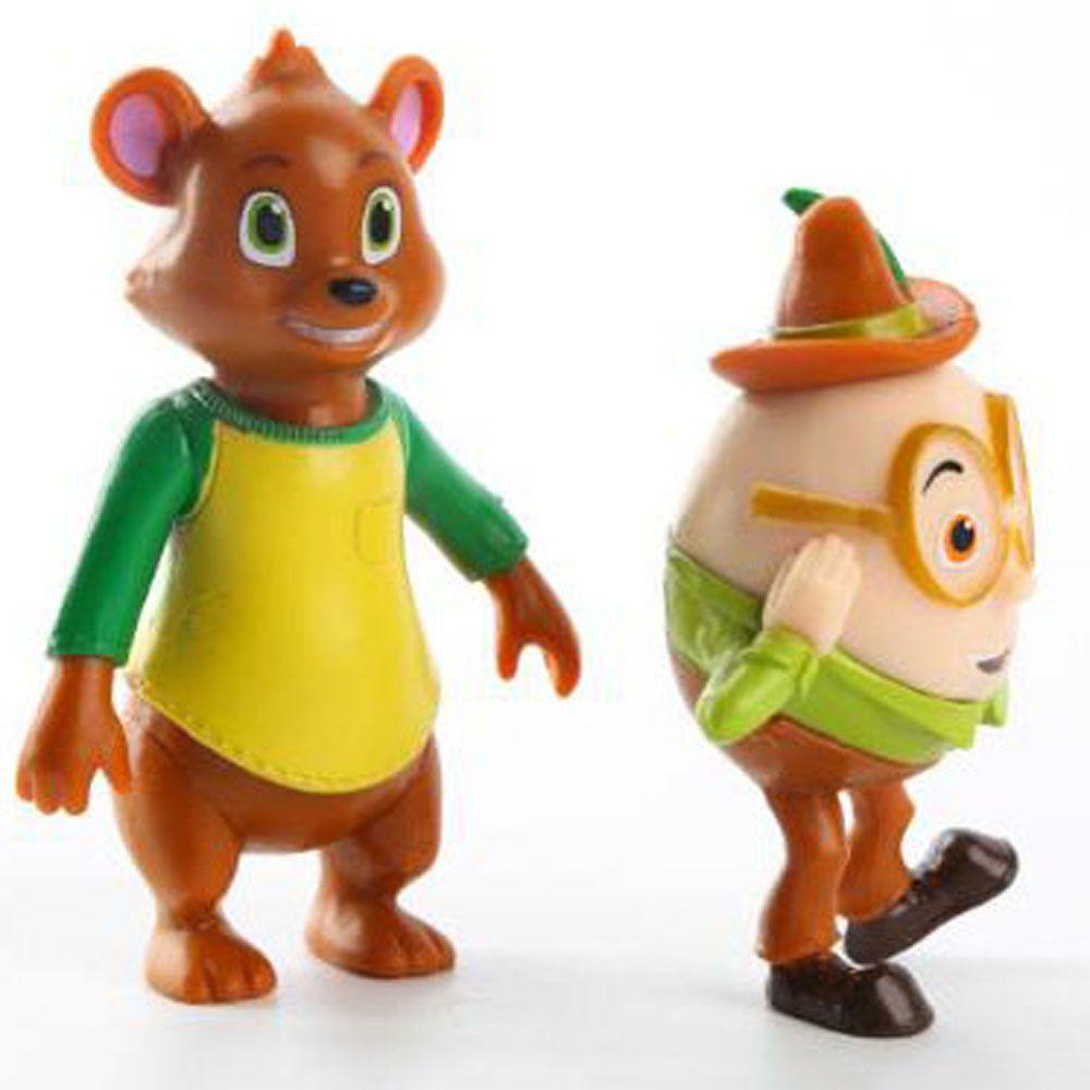 Bộ 9 Mô Hình Nhân Vật Hoạt Hình Goldie and Bear Bằng PVC Thu Nhỏ REBUY1