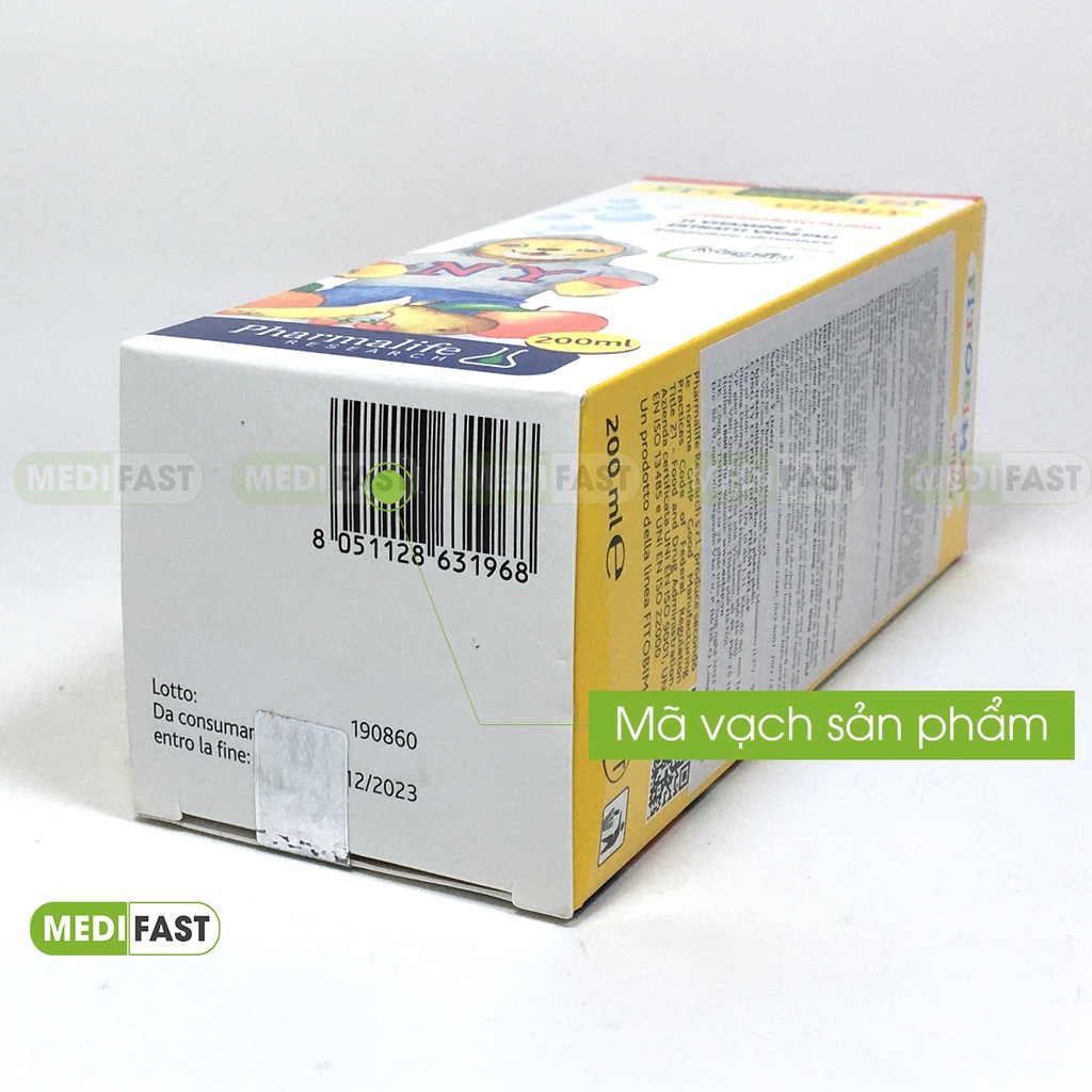 Fitobimbi Vitemix.Bổ Sung Vitamin,Khoáng Chất Cần Thiết Cho Bé Phát Triển Toàn Diện - Nhập khẩu từ Ý - Chai 200ml