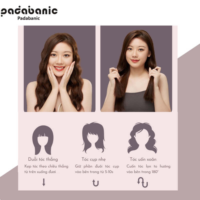 Máy Uốn Duỗi Tạo Kiểu Tóc Đa Năng Bền Bỉ Tiện Lợi Công Suất Cao Điều Chỉnh Nhiệt Độ