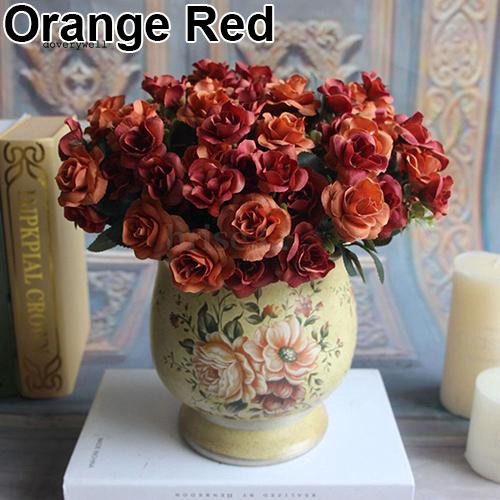 Hoa hồng giả 15 bông dùng trang trí