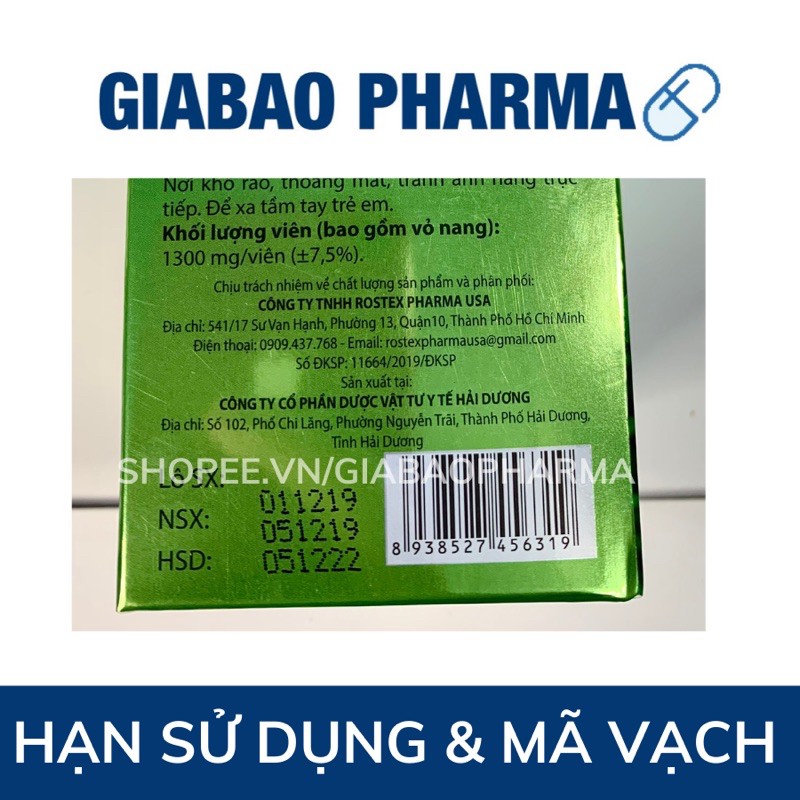 Viên uống giải độc gan Cà Gai Leo làm mát gan, bảo vệ gan,hỗ trợ hạ men gan | BigBuy360 - bigbuy360.vn