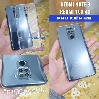 [Xiaomi Redmi 10X 4G/ Redmi Note 9] Ốp lưng silicon dẻo trong suốt cao cấp Henyou