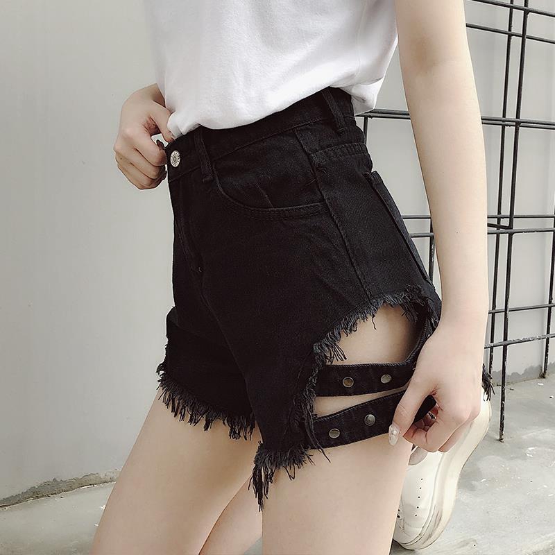 Quần Short Jean Rách Thời Trang Dành Cho Nữ