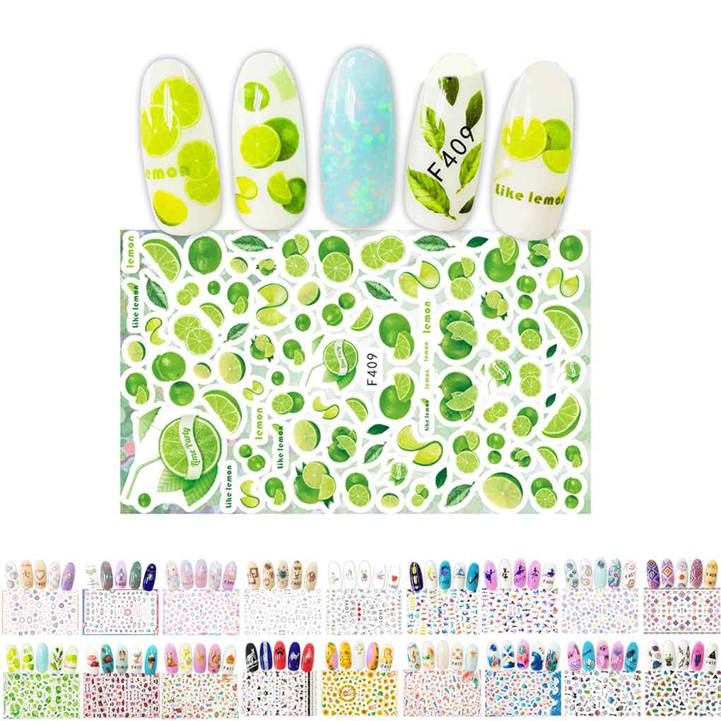 (Hàng Mới Về) Nhãn Dán Trang Trí Móng Tay 3d Phong Cách Bohemia Dành Cho Nữ