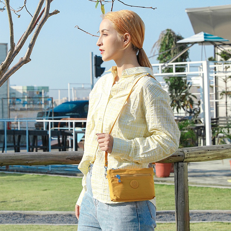 Túi Đeo Chéo Vai Mini Mindesa-2022 Bằng Nylon Chống Thấm Nước-8126