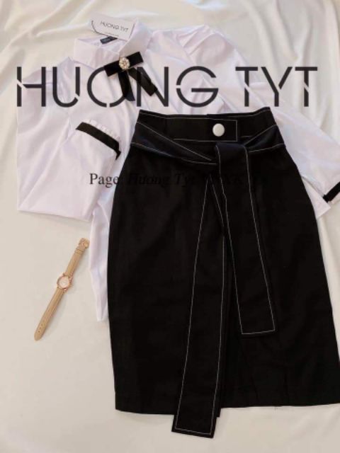 Chân váy xẻ trước dáng trẻ | BigBuy360 - bigbuy360.vn