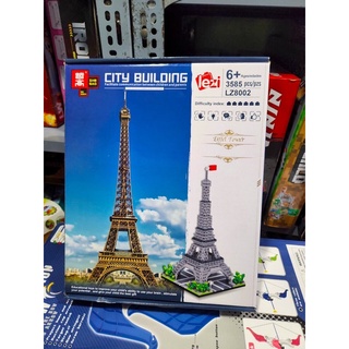 Lắp Ráp Architecture - Lezi 8002 Xếp hình tháp Eiffel ( 3585 mảnh ghép )