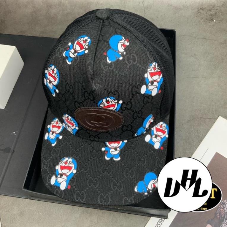 Mũ Lưỡi Trai GC Da in Doraemon Phối Lưới Mềm Thời Trang Cao Cấp Nam Nữ