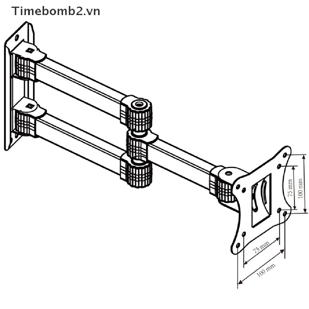 Set 2 giá đỡ TV 14 16 19 21 23 26 30 inch màn hình LED LCD đầu dẹt xoay được | BigBuy360 - bigbuy360.vn