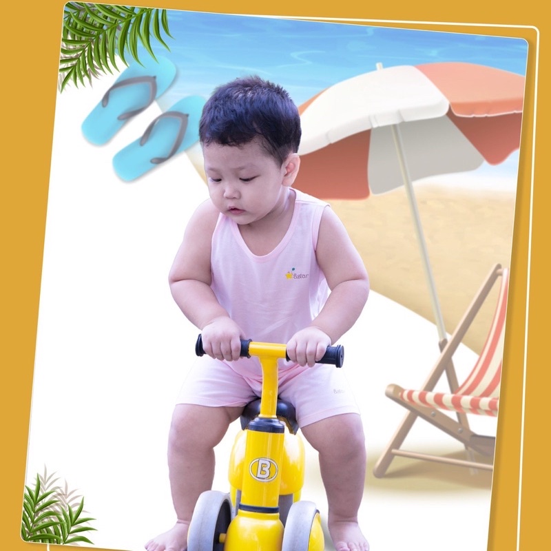 Bộ ba lỗ Astar vải sợi tre siêu mềm mát cho bé