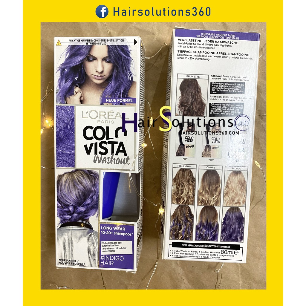 Thuốc nhuộm tóc Loreal colorista màu Indigo - Hairsoluitons360