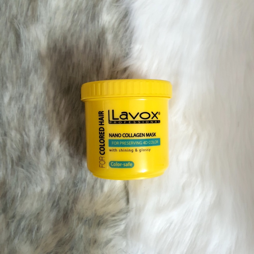 Hấp phủ bóng giữ màu 4D LAVOX NANO COLLAGEN, 1000ml, siêu mềm mượt giúp phục hồi tóc - D&H Shop