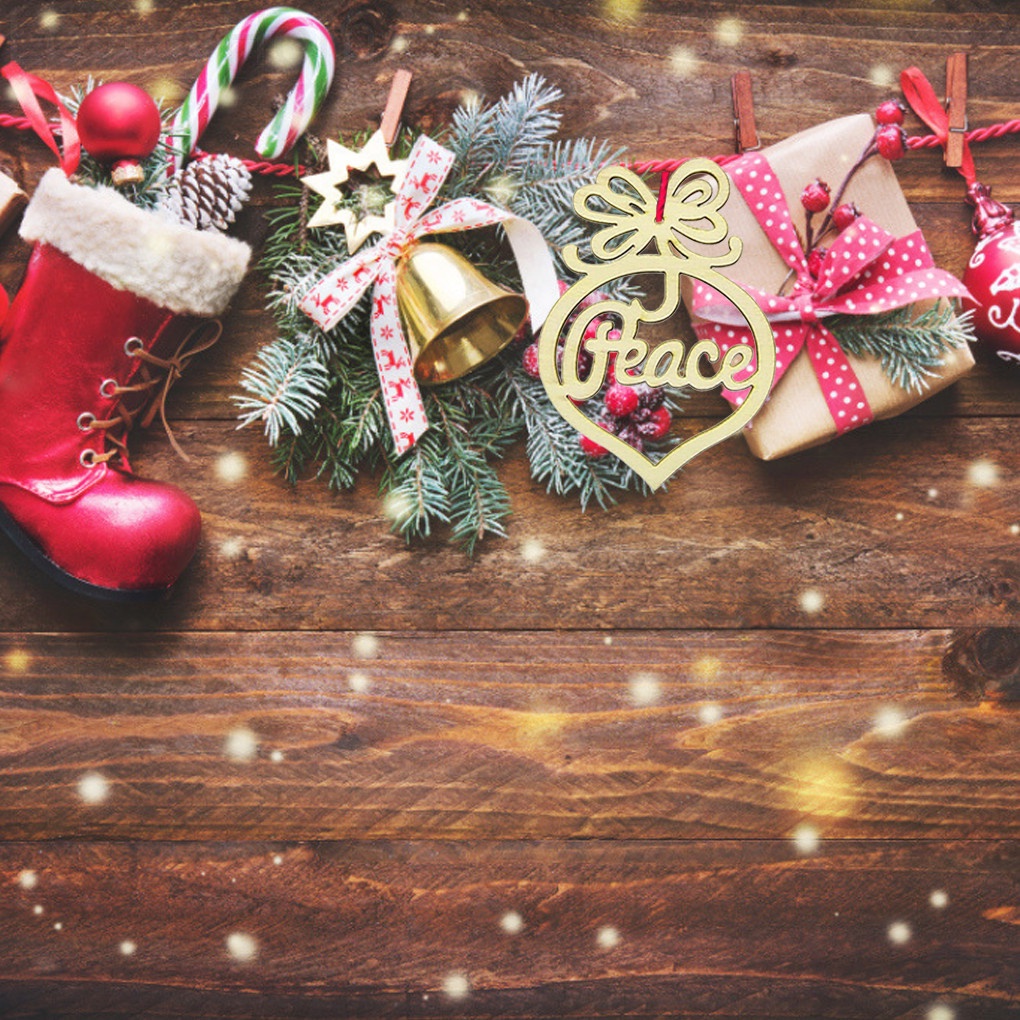 Set 6 thẻ treo trang trí cây thông noel xinh xắn dành cho Giáng Sinh