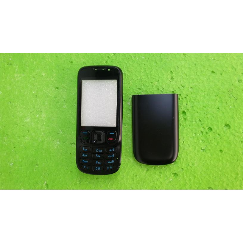 Ốp Lưng Khung Kim Loại Màu Bạc / Đen Cho Nokia 6303
