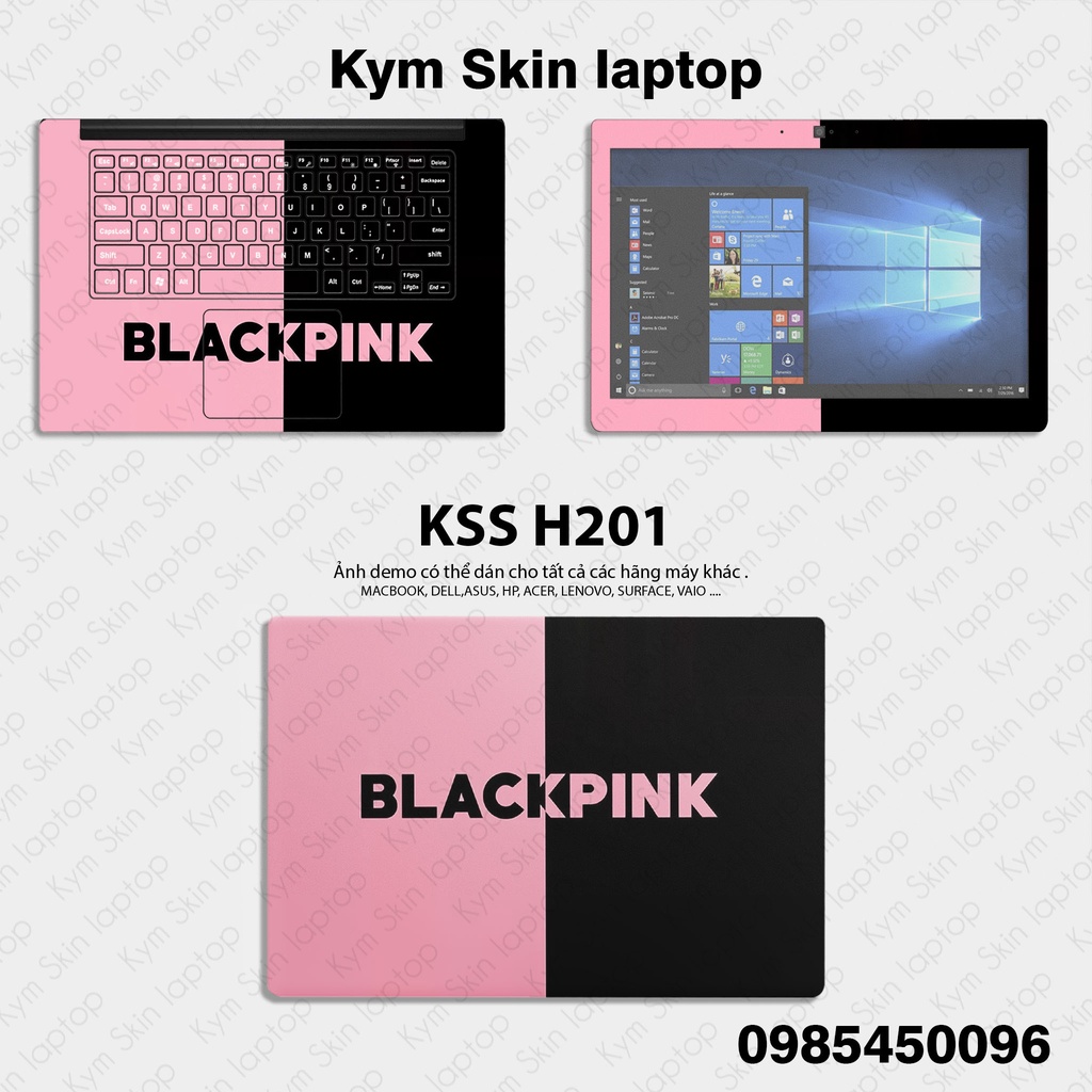 Decal Dán Laptop Mẫu.Blackpink - Skin Laptop Cắt Chuẩn Theo Từng Kích Cỡ Máy