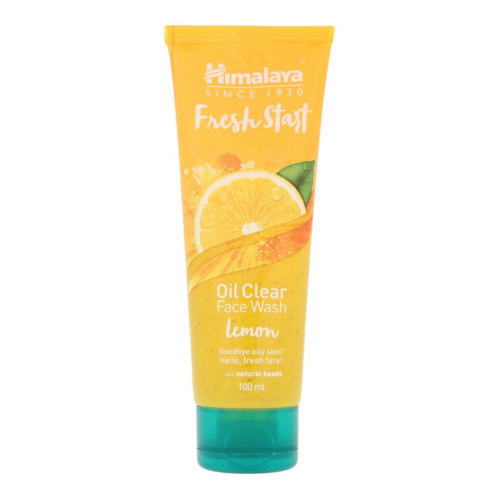 Sữa rửa mặt làm sáng da giảm bã nhờn Himalaya Fresh Start Oil Clear Face Wash Lemon 100ml