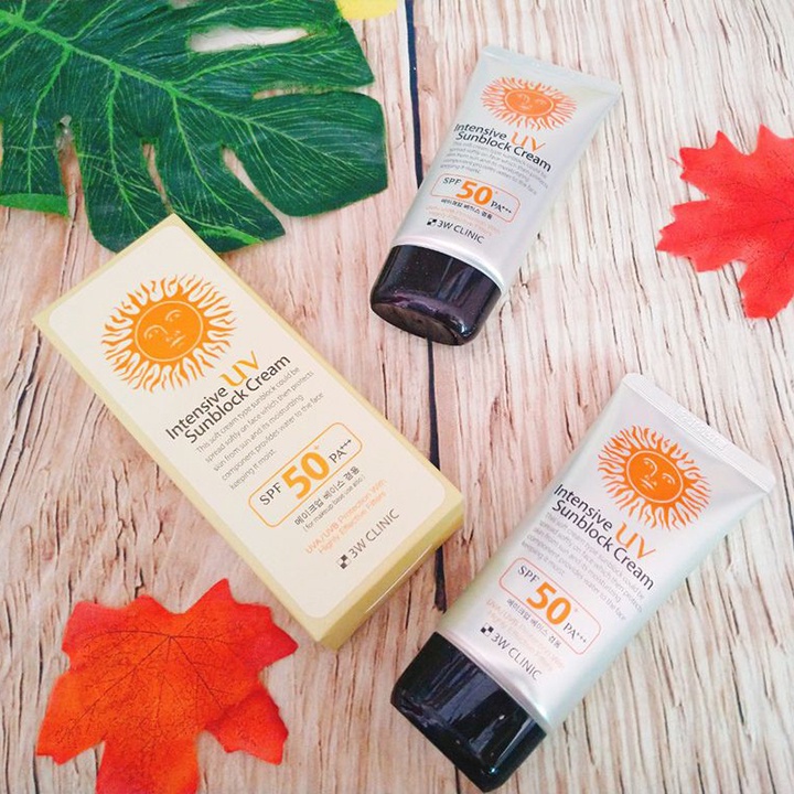 Kem Chống Nắng 3W Clinic UV Sunblock Cream SPF 50+ PA+++ 70ml Hàn Quốc