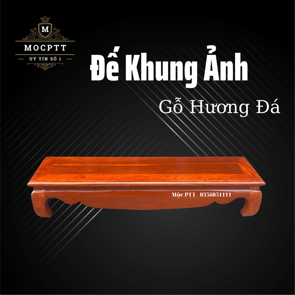 Đế khung ảnh thờ gỗ Hương kích thước Mặt rộng 30 đến 63 cm đồ dùng phòng thờ