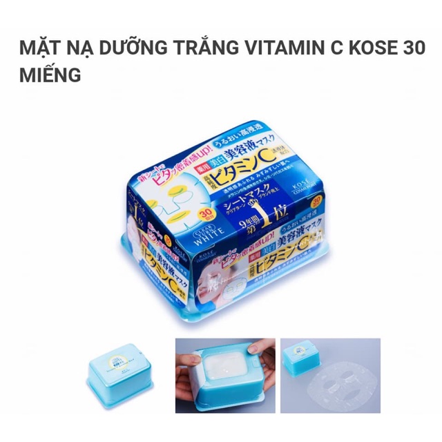 Mặt nạ dưỡng trắng da Vitamin C