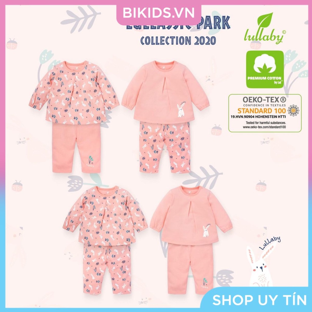 Lullaby- Bộ quần áo nỉ dài tay bé gái Raglan BT ( NH118B )