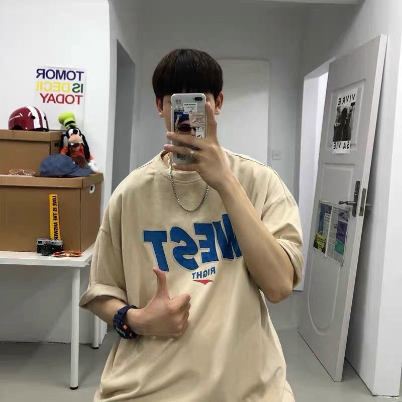 Áo Thun Unisex Form Rộng Tay Lỡ In Chữ Phong Cách Mẫu Mới Chuẩn Form - CLITUS