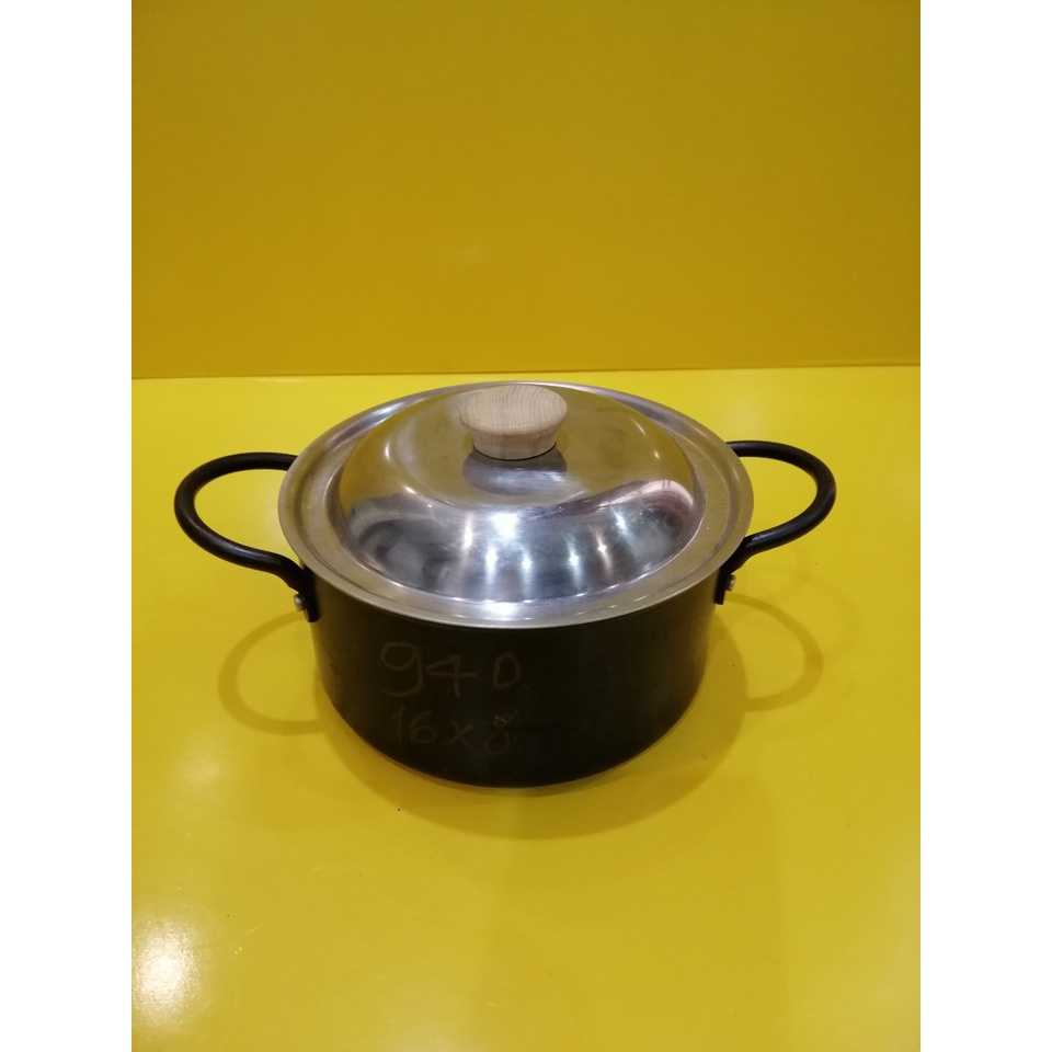 Nồi thép chống dính nội địa Nhật, size 16cm, cao 8cm (mã 940), Dùng được bếp từ