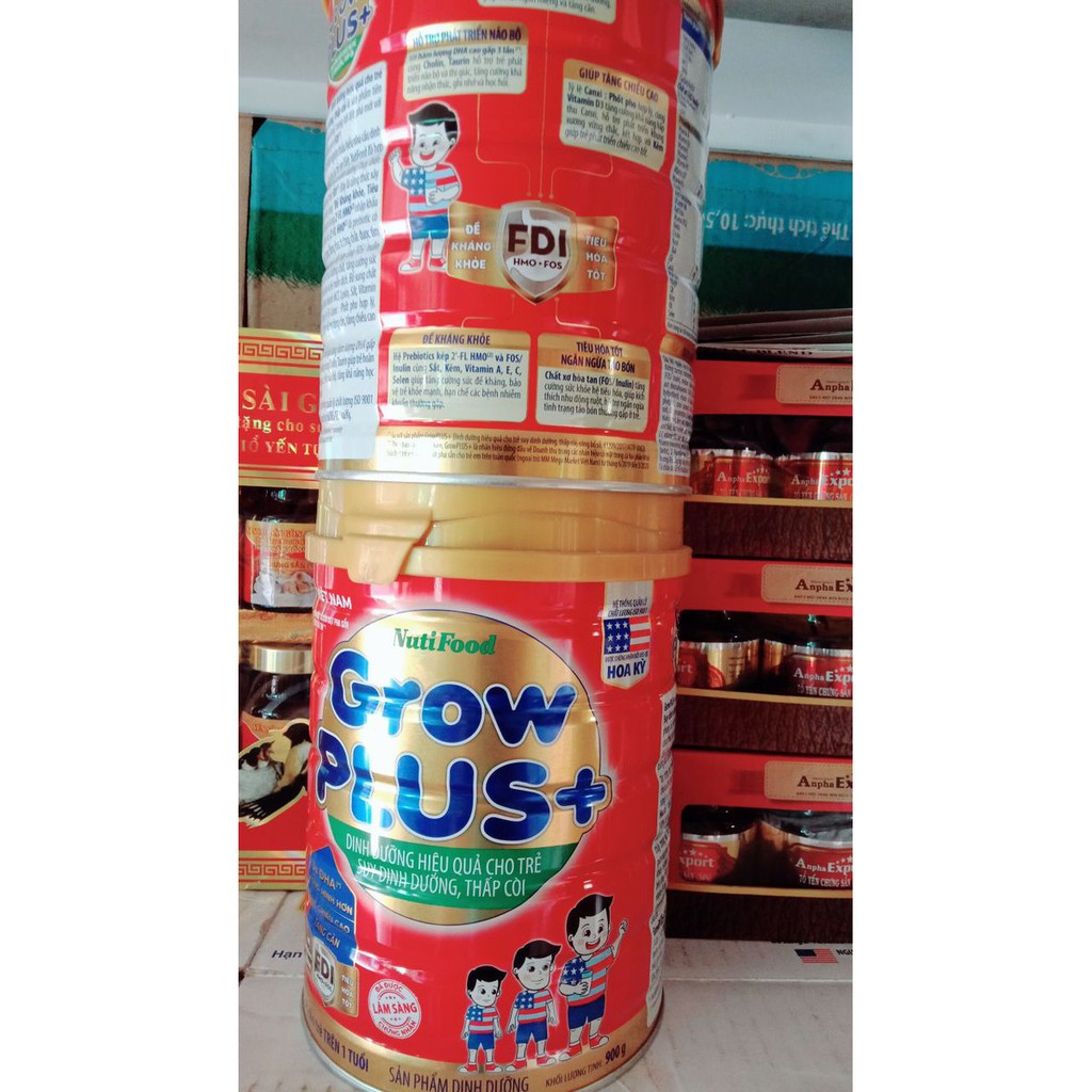 Sữa bột Grow Plus Mẫu Mới x 900gr Dành cho trẻ trên 1tuổi