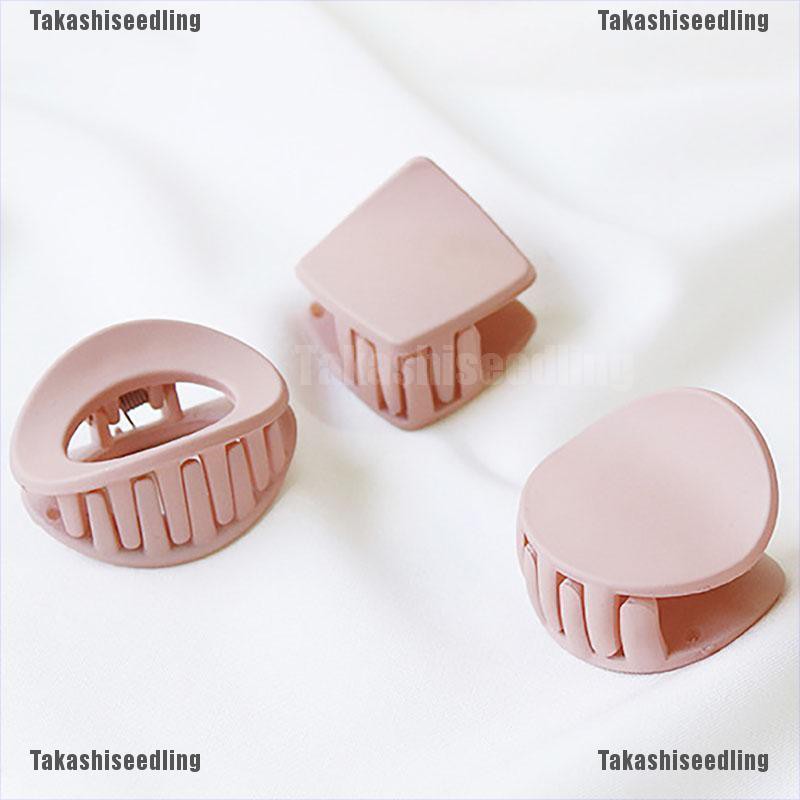 Bộ 5 Kẹp Tóc Màu Trơn Thiết Kế Đơn Giản Cho Nữ