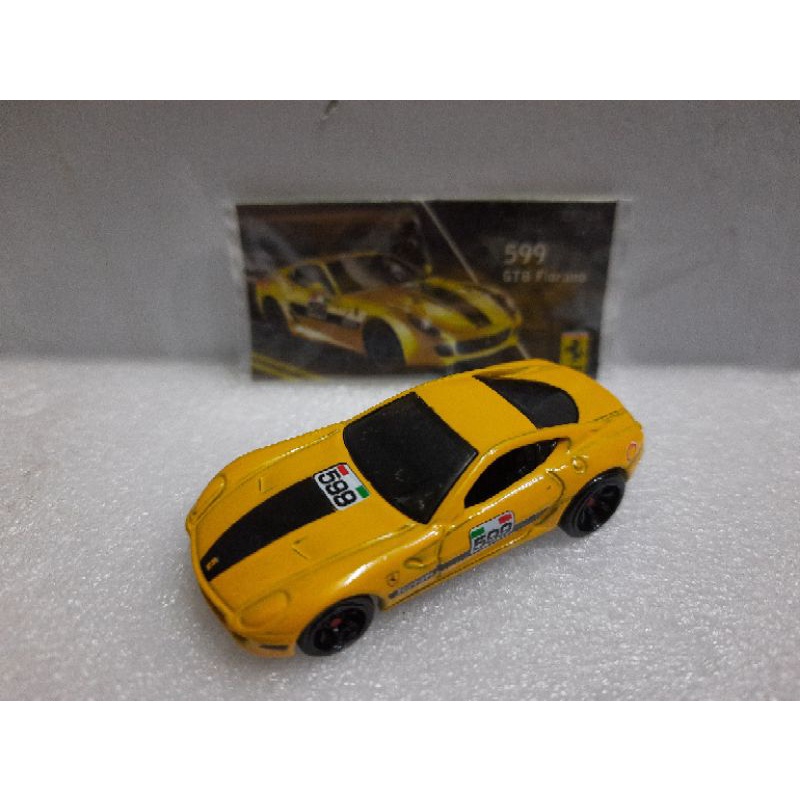 Xe Hot Wheels Ferrari Racer 599 GTB cờ Ý , hàng hiếm