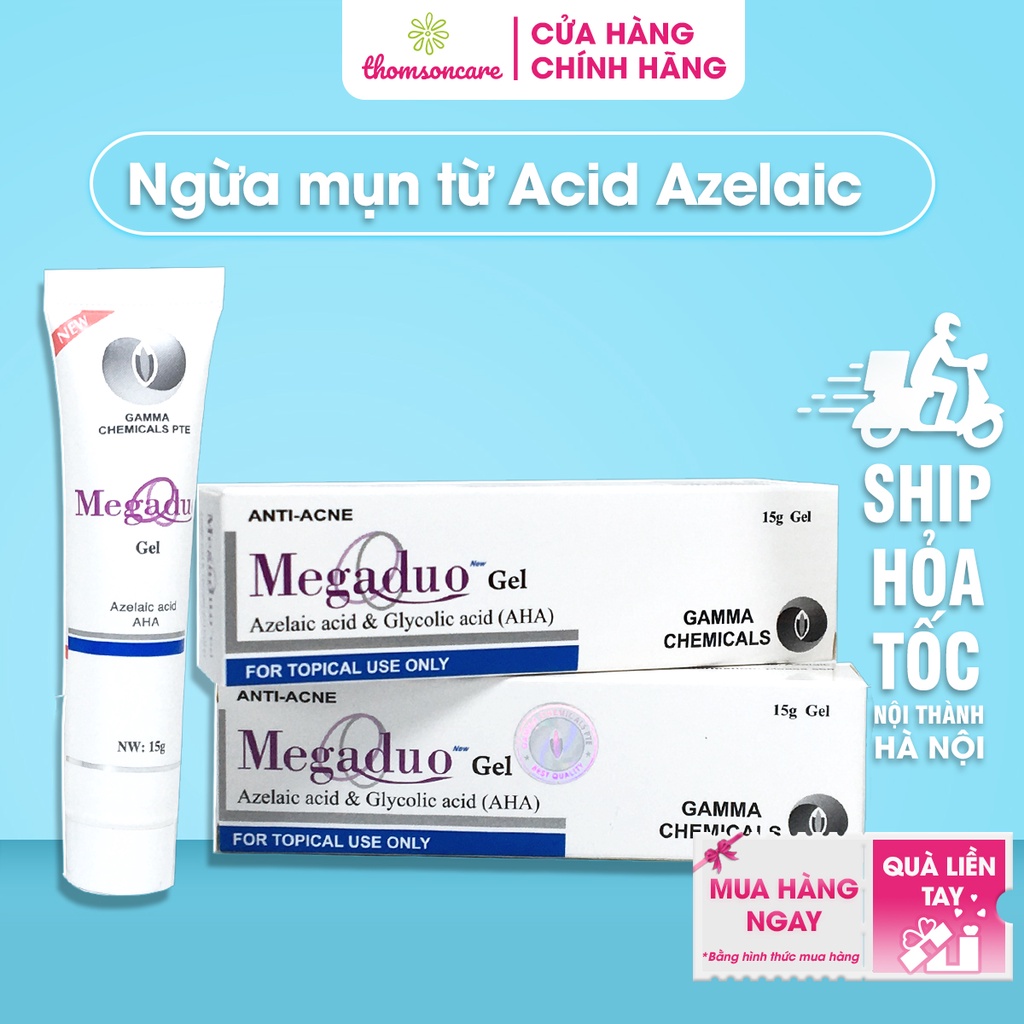 Gel ngừa mụn Megaduo - Tuýp 15g - Giảm thâm mụn, ngăn ngừa mụn trứng cá, mụn đầu đen