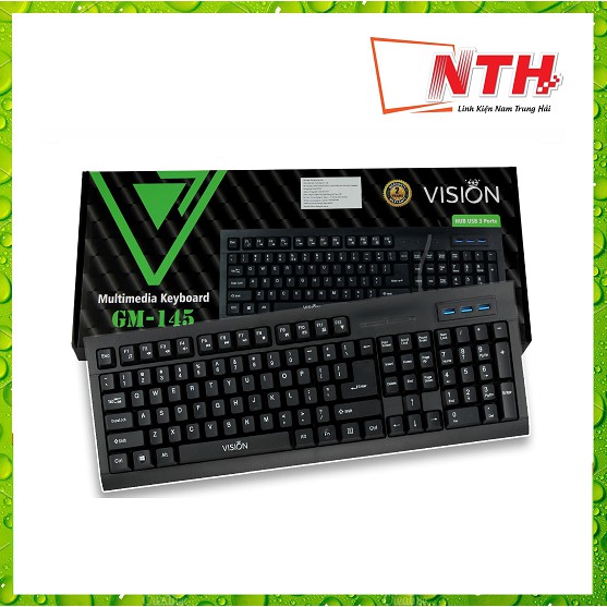 Phím Vision GM-145 - Tích Hợp 3 Cổng USB và Multimedia | WebRaoVat - webraovat.net.vn