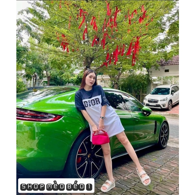 Sandal gc quai ngang đế bằng fullbox