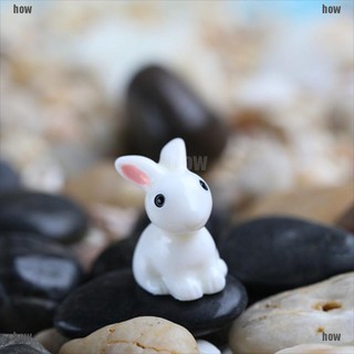 Set 2 Mô Hình Thỏ Mini Trang Trí Sân Vườn