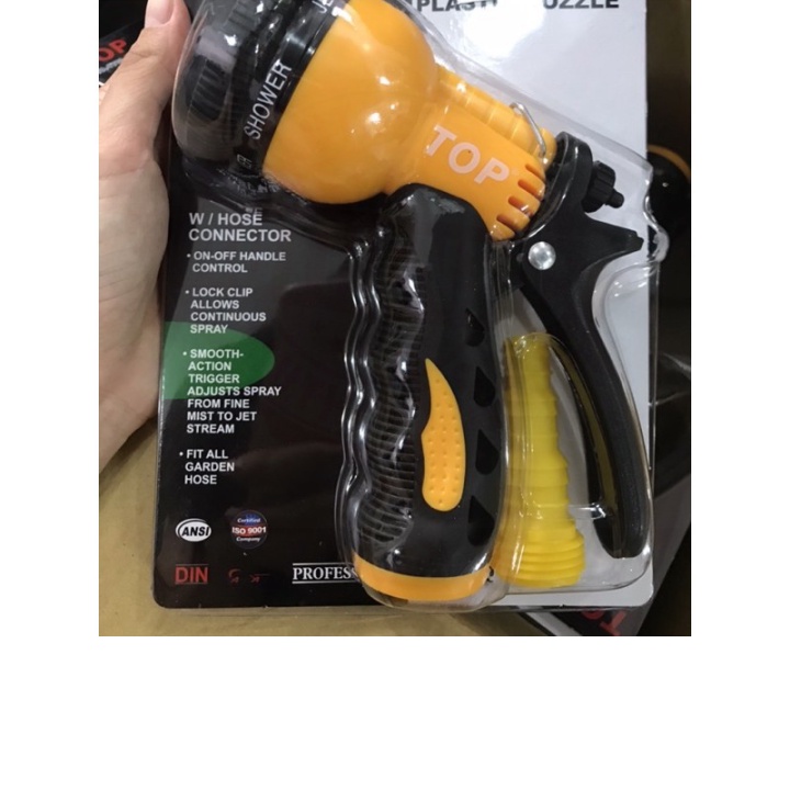 (Hỏa tốc) (chiết) vòi tưới cây 6 chế độ nước tưới lan, tưới rau, rửa xe,... hàng chính hãng công ty TOP (shop không bán