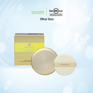 Phấn khoáng kiềm dầu siêu mịn BEBECO Hàn Quốc INOREAF NATURAL OIL SHEET POWDER PACT SPF50+, PA+++