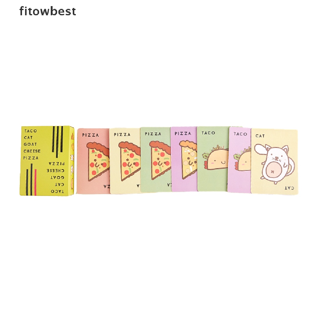 Ftvn New Taco Cat Goat Cheese Pizza Card Game Family Party Fun Game Gift Toy Game QDD