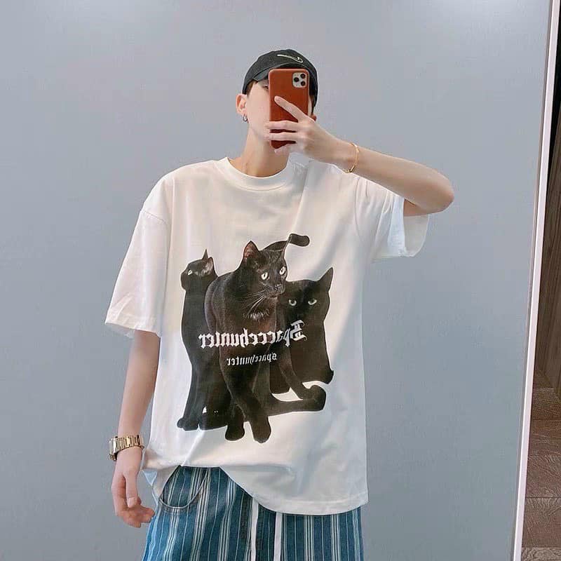 Áo thun Nam Nữ Unisex tay lỡ hình thú siêu yêu