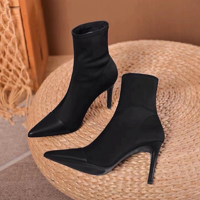 Boots satin gót nhỏ ZR