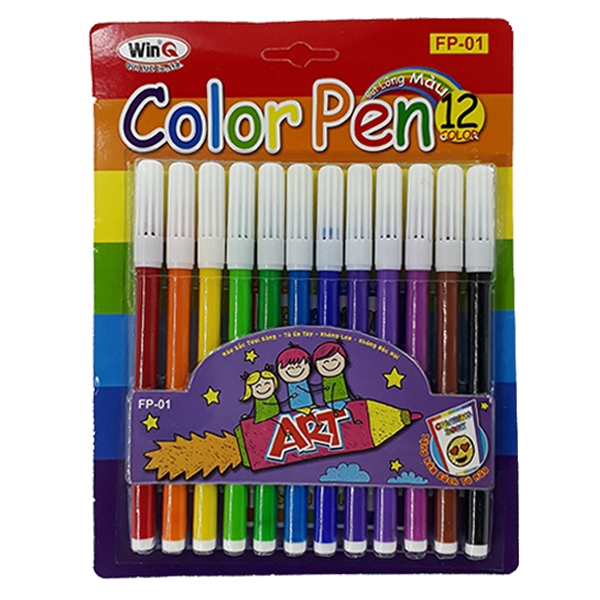 Bộ Bút Lông Màu Color Pen WinQ FP-01 (12 Màu)