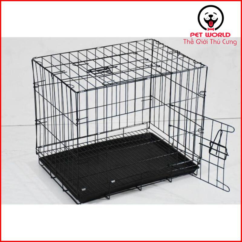 Chuồng Chó, Mèo Gấp Gọn Sơn Tĩnh Điện Xuất khẩu ( dài 60, rộng 43, cao 50 cm)