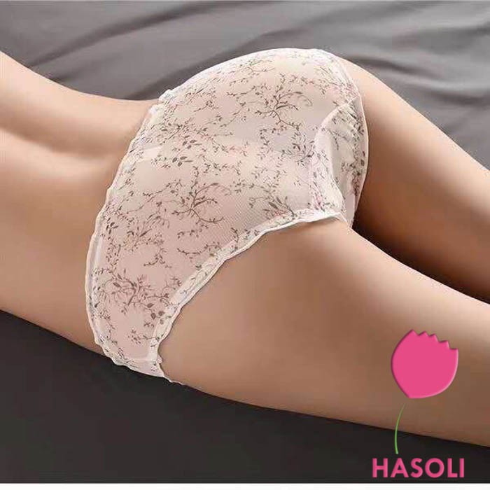 Quần Lót Nữ Ren Lưới Siêu Thoáng Nhiều Hình Họa Tiết Dễ Thương 115 S64