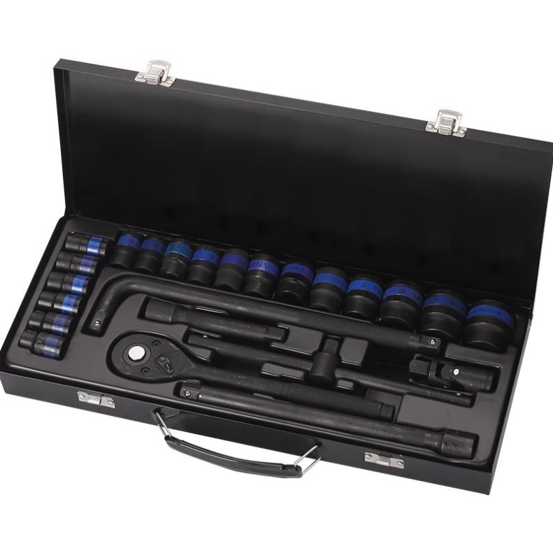 Bộ Tuýp 1/2 Tay Công Kèm Khẩu 8-32mm ALONGTOOL Thép Đen SUNRV Cao Cấp